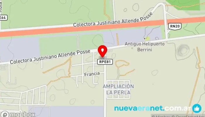 mapa de Panadería Panadería en Córdoba