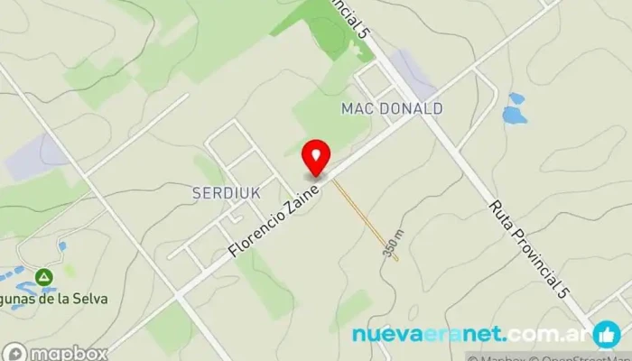 mapa de panadería Panadería en Los Helechos