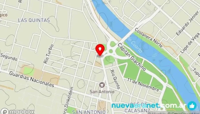 mapa de Panadería Maranatha Panadería en Río Cuarto
