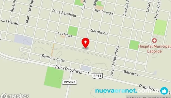 mapa de Panadería Marylu Panadería en Laborde