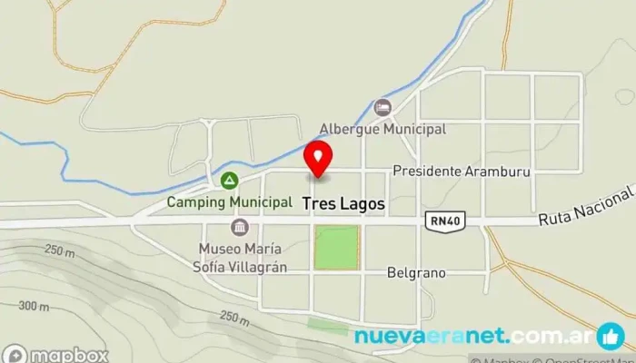 mapa de Panaderia Maxi Panadería en Tres Lagos