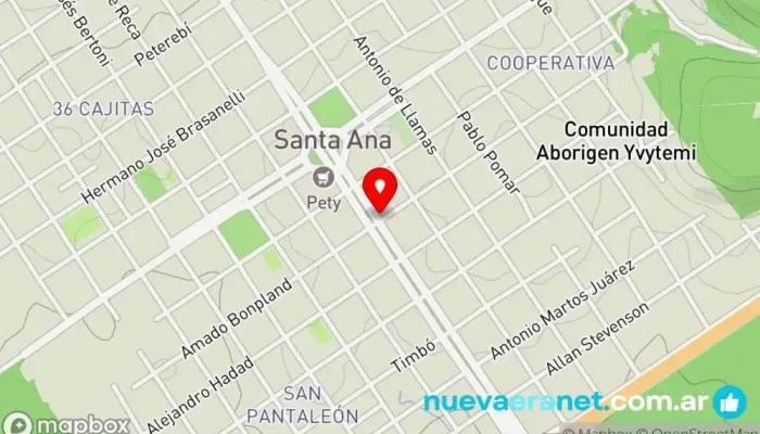 mapa de Panaderia Mi Sol Santa Ana Panadería en Santa Ana