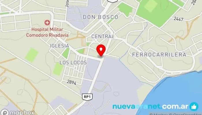 mapa de Panadería Miraflor Panadería en Comodoro Rivadavia