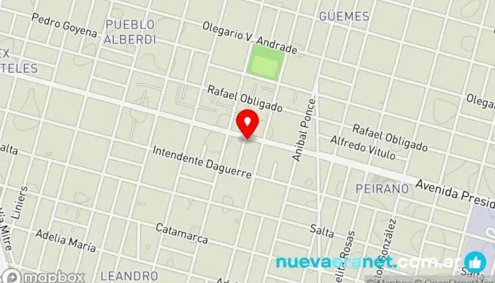 mapa de Panaderia Mis Hijos Panadería en Río Cuarto