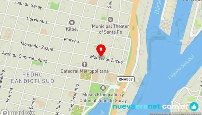 mapa de Panadería Monserrat Panadería en Santa Fe de la Vera Cruz