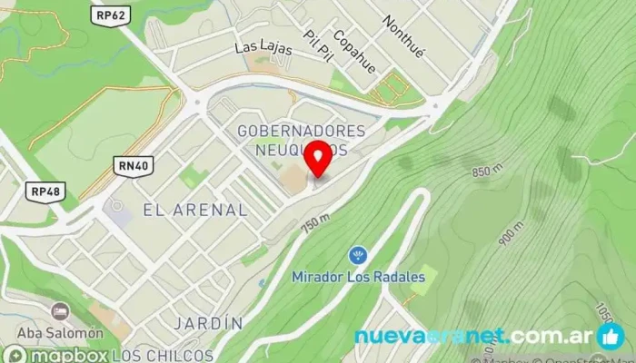mapa de Panadería Morena Panadería en San Martín de los Andes