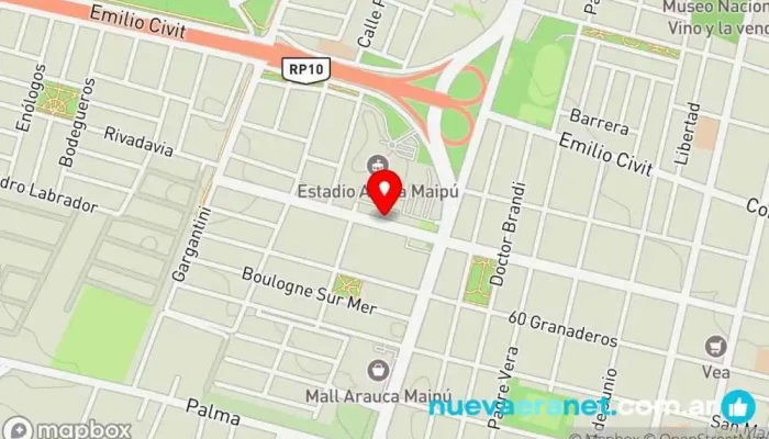 mapa de Panadería MyD Panadería en Maipú