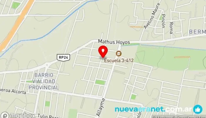 mapa de Panadería Noelia Panadería en Guaymallén