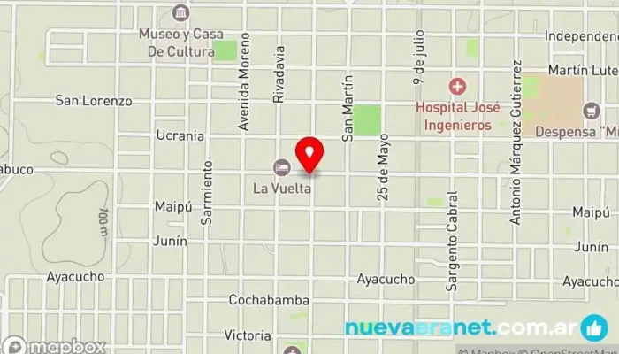 mapa de Panadería Omar Panadería en San Bernardo