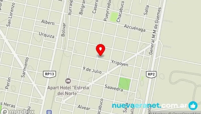 mapa de PANADERIA Oriana Panadería en San Cristobal
