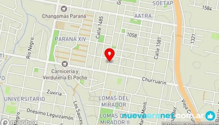 mapa de Panadería Palacio Dulce Panadería en Paraná