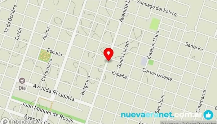 mapa de Panaderia Palotti Panadería en Cap. Sarmiento