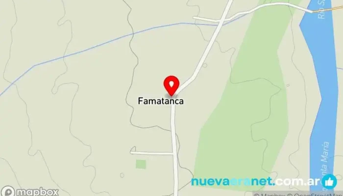 mapa de Panadería (panes caseros) Familia Chaile Panadería en Famatanca