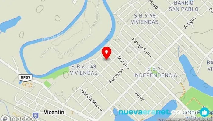 mapa de Panadería Peralta Panadería en Fontana