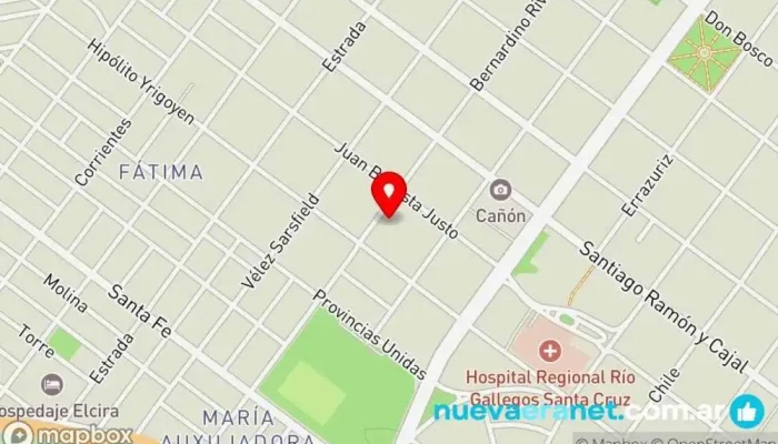 mapa de Panaderia Rivadavia Panadería en Río Gallegos