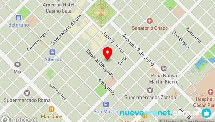 mapa de PANADERIA ROYAL Panadería, Cafetería, Servicio de catering, Pastelería, Panadería mayorista en Resistencia