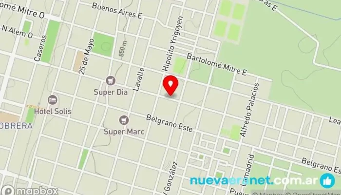mapa de Panaderia Ruano Panadería en Metán