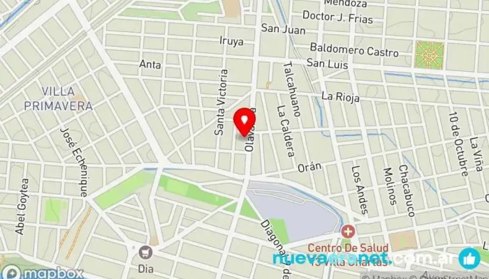 mapa de Panaderia Rumma Panadería en Salta