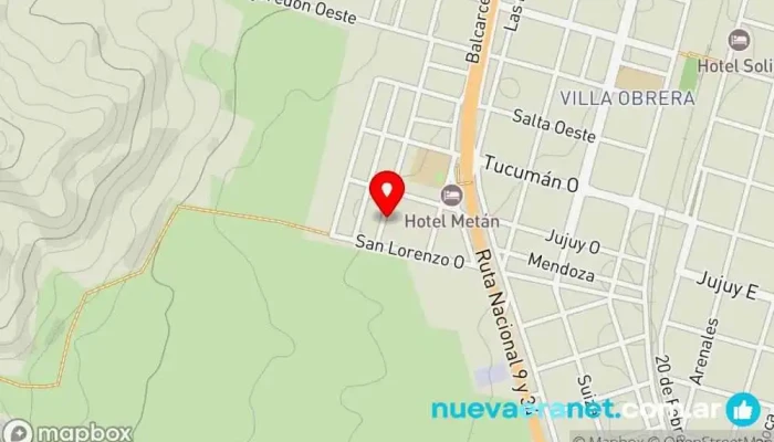 mapa de Panadería san cayetano Panadería en Metán