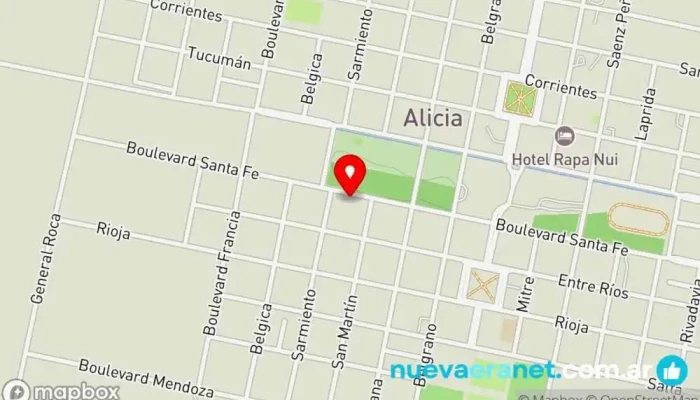 mapa de Panaderia San Cayetano Panadería en Alicia