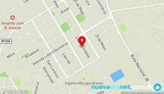 mapa de Panadería San Nicolás 2 Panadería en Juan Bautista Alberdi
