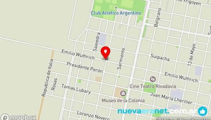 mapa de Panaderia San Roque Panadería, Tienda de alimentación en San Carlos Centro