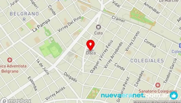 mapa de Panadería Santa Ana Panadería en Cdad. Autónoma de Buenos Aires