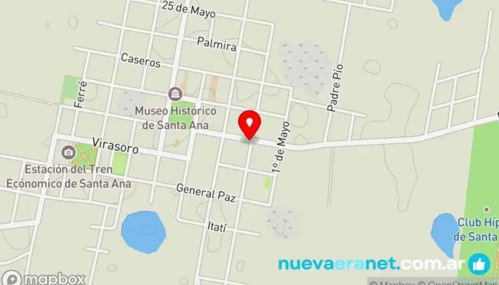 mapa de Panadería Santa Ana Panadería en Santa Ana