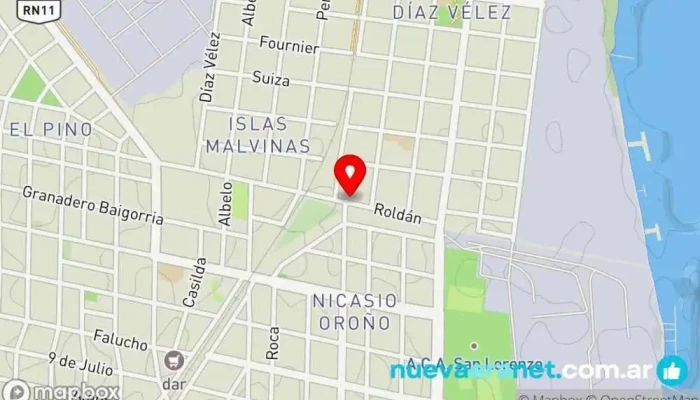 mapa de Panadería Santa Cecilia Panadería en San Lorenzo