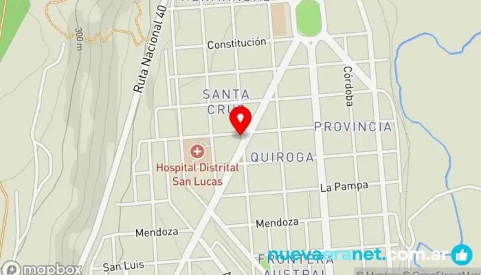 mapa de Panadería Santa Cruz Panadería en 28 de Noviembre