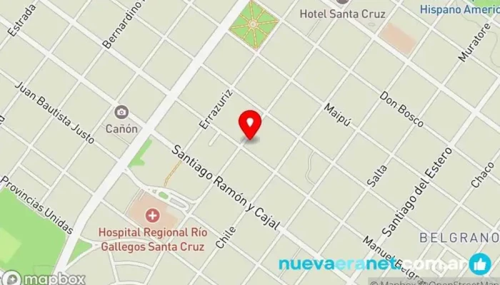 mapa de Panaderia Santa Cruz Panadería en Río Gallegos