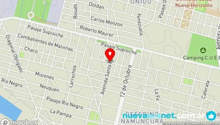 mapa de Panaderia Santa Fe Panadería en Santa Fe