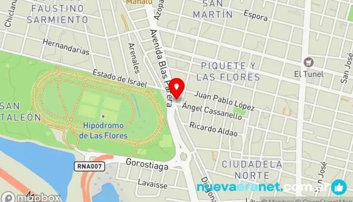 mapa de Panaderia Santa Fe Panadería en Santa Fe de la Vera Cruz