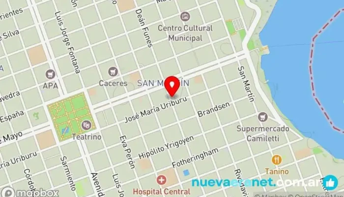 mapa de Panaderia Santa Maria Panadería en GXC