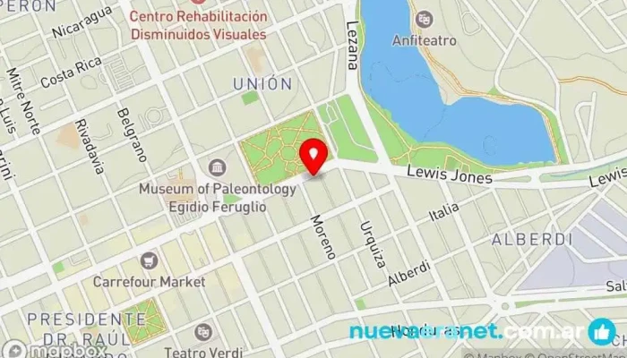 mapa de Panaderia Santa Paula Panadería en Trelew