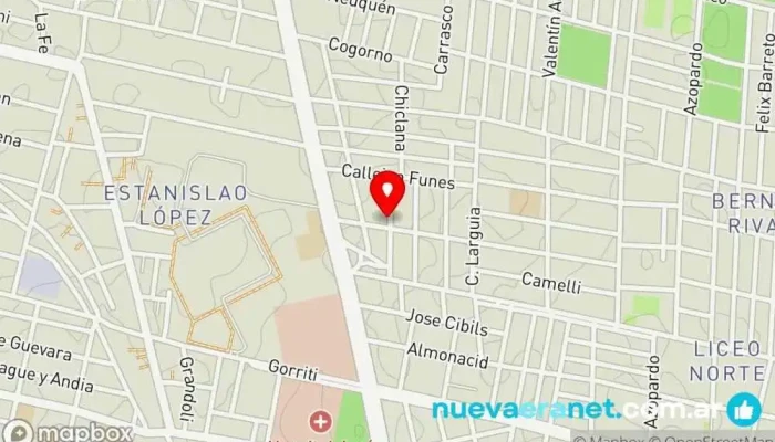mapa de Panadería Santa Rita Panadería en Santa Fe de la Vera Cruz