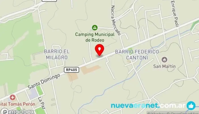 mapa de Panaderia Santo Domingo Panadería en Rodeo