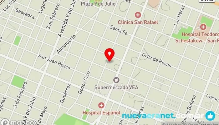 mapa de Panaderia Simón y Simón Panadería en San Rafael