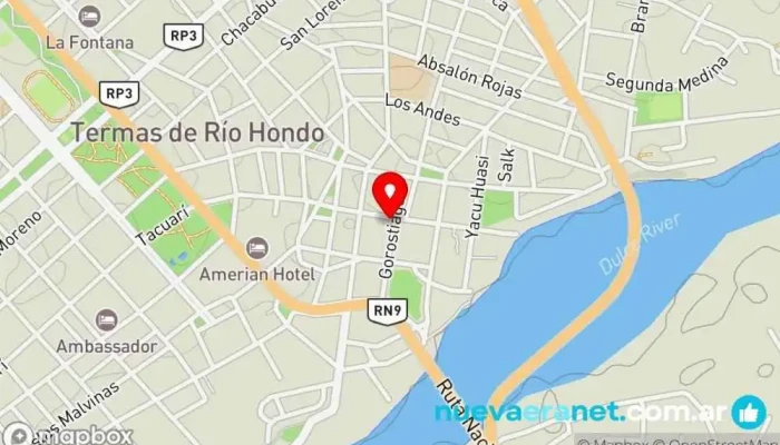 mapa de Panadería Sole Panadería en Termas de Río Hondo