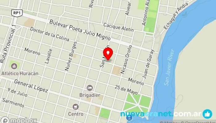 mapa de PANADERIA Stella Maris Panadería en San Javier