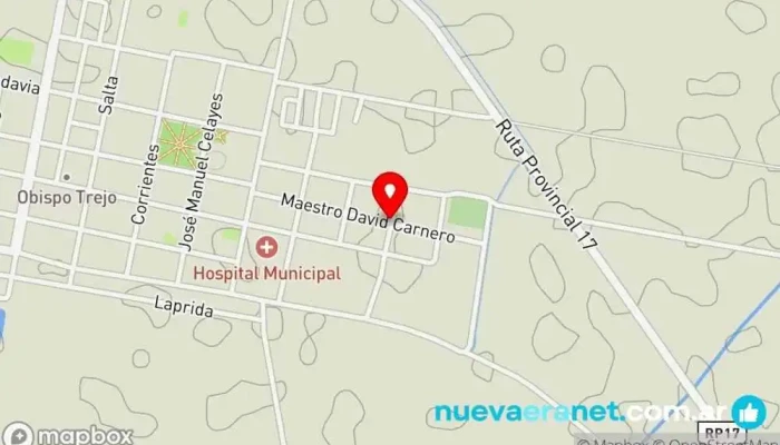 mapa de Panaderia Tere Panadería en Obispo Trejo