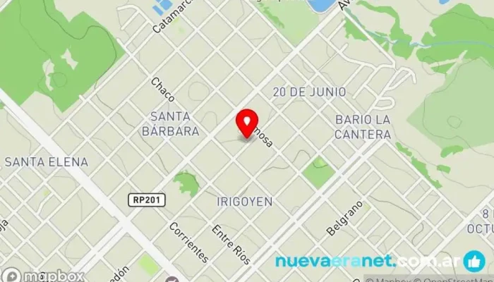 mapa de Panadería Trigo Santo Panadería en Apóstoles