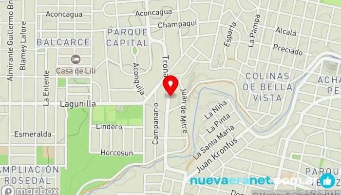mapa de Panaderia Tronador Panadería, Tienda de postres, Pastelería en Córdoba