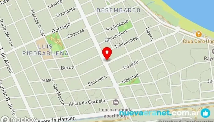 mapa de Panaderia Valentina Panadería en Puerto Madryn