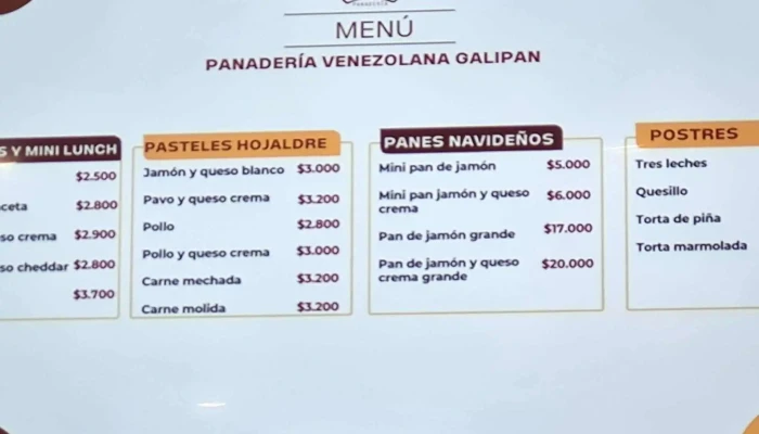 Panaderia Venezolana Galipan -  Numero - Cdad. Autónoma de Buenos Aires