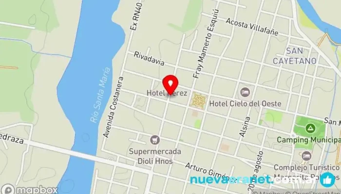 mapa de Panadería Villegas Tienda de alimentación en Santa María