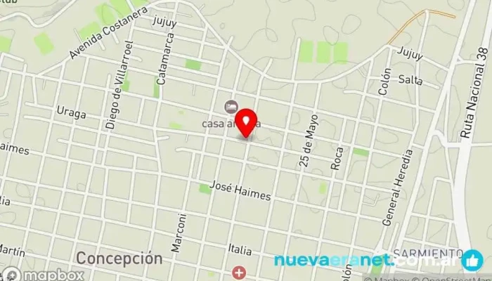 mapa de Panaderia y Cafeteria El Trigal Cafetería en Concepción