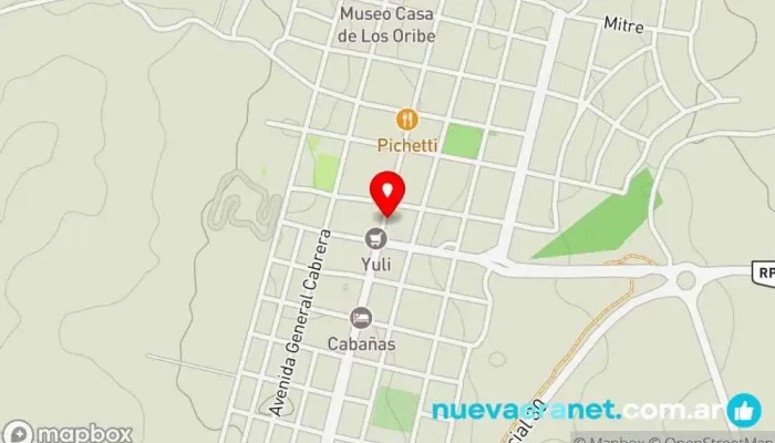 mapa de Panaderia y Cafetería La Merced Panadería en Achiras