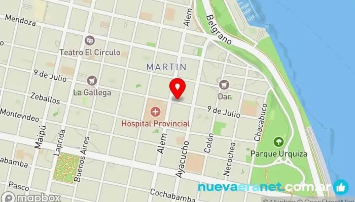 mapa de Panadería y Confitería 