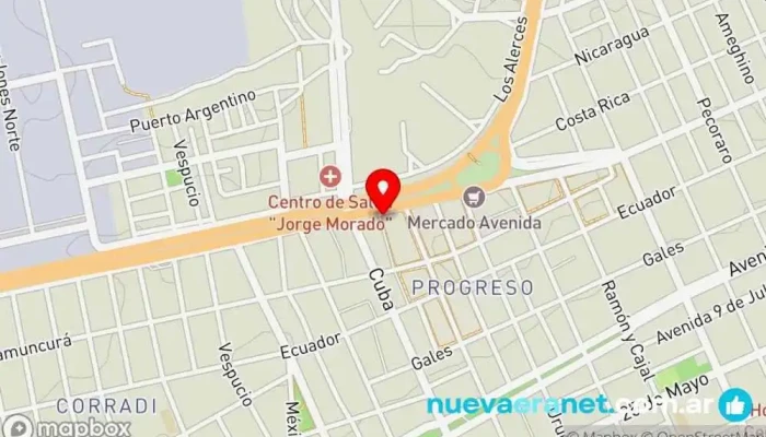 mapa de Panaderia Y Confiteria 